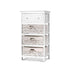z White 3 Basket Storage Unit Drawers Cabinet Bedroom Cupboard Assembled